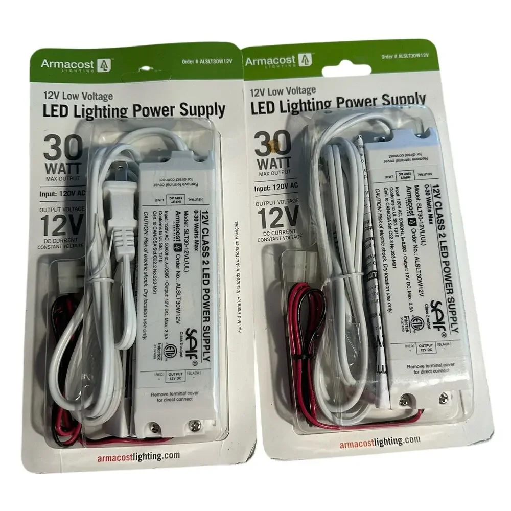 LED Tape Lighting 12', LED Power Supply, 2 in 1 LED Dimmer TWO PKG of EACH READ